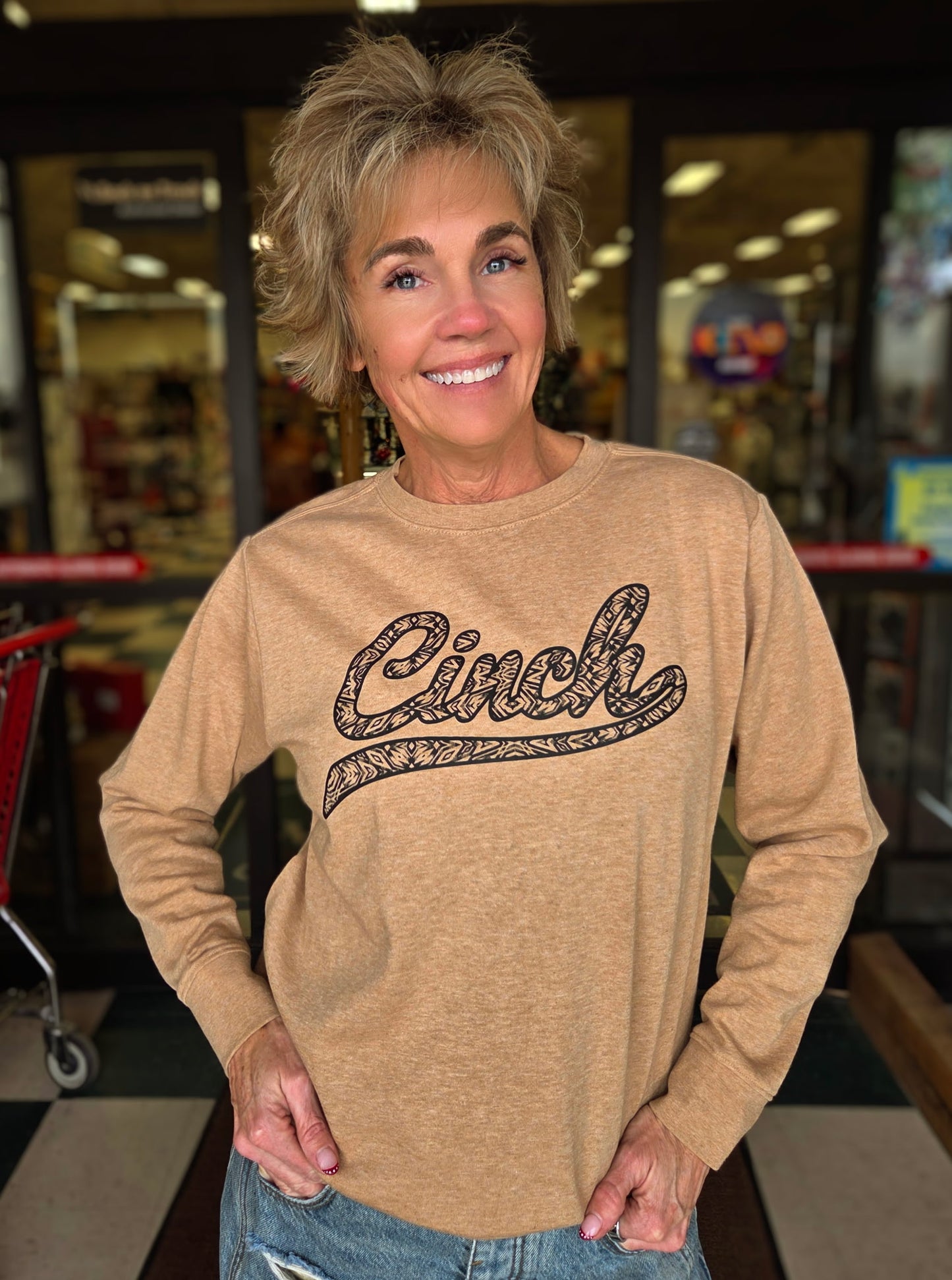 Cinch Brown Sweatshirt