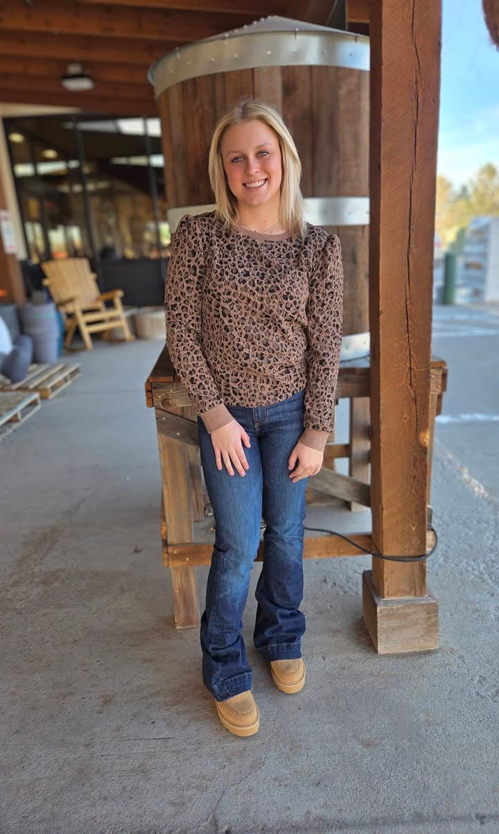 Ribbed Leopard Shirt
